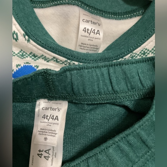 Carter’s Toddlers Dinosaur Print 2 Piece Matching Outfit. Size 4T NWT - Picture 4 of 4